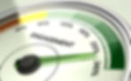 Close-up of a gauge with the needle pointing to 200% engagement level.