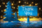 Saying thank you to your employees this Christmas with a blue sign