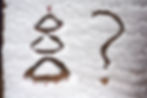 Christmas quiz made in the snow