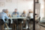 Employees during a conference