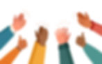 Illustration of diverse hands clapping and giving thumbs up, symbolizing applause, appreciation, and positive