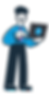 A GoGift character ready to order gift cards from GoGift