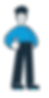 An illustration of a man dressed with the GoGift colors